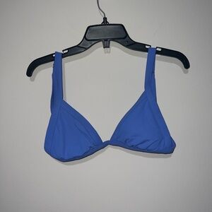 Blue Triangle Bikini Top Ribbed Light blue swim bikini Top xhilaration medium
